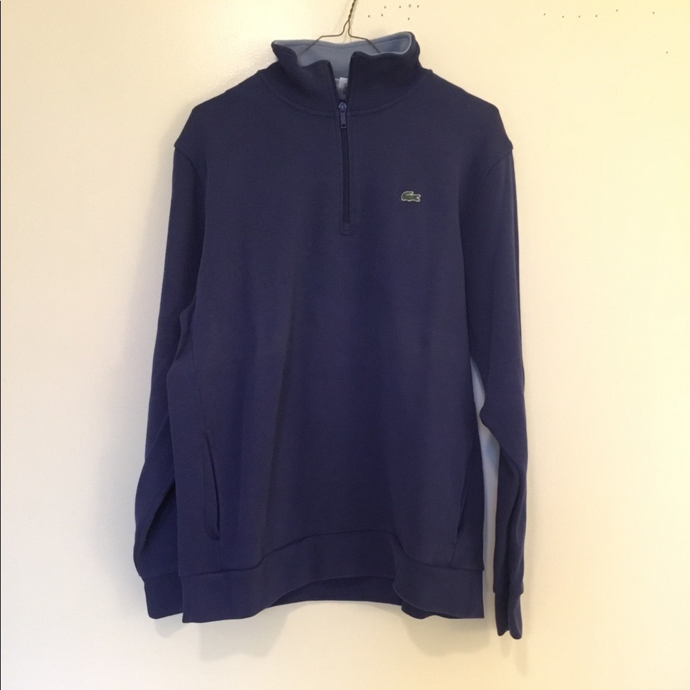 Quarter zip Lacoste blue 8